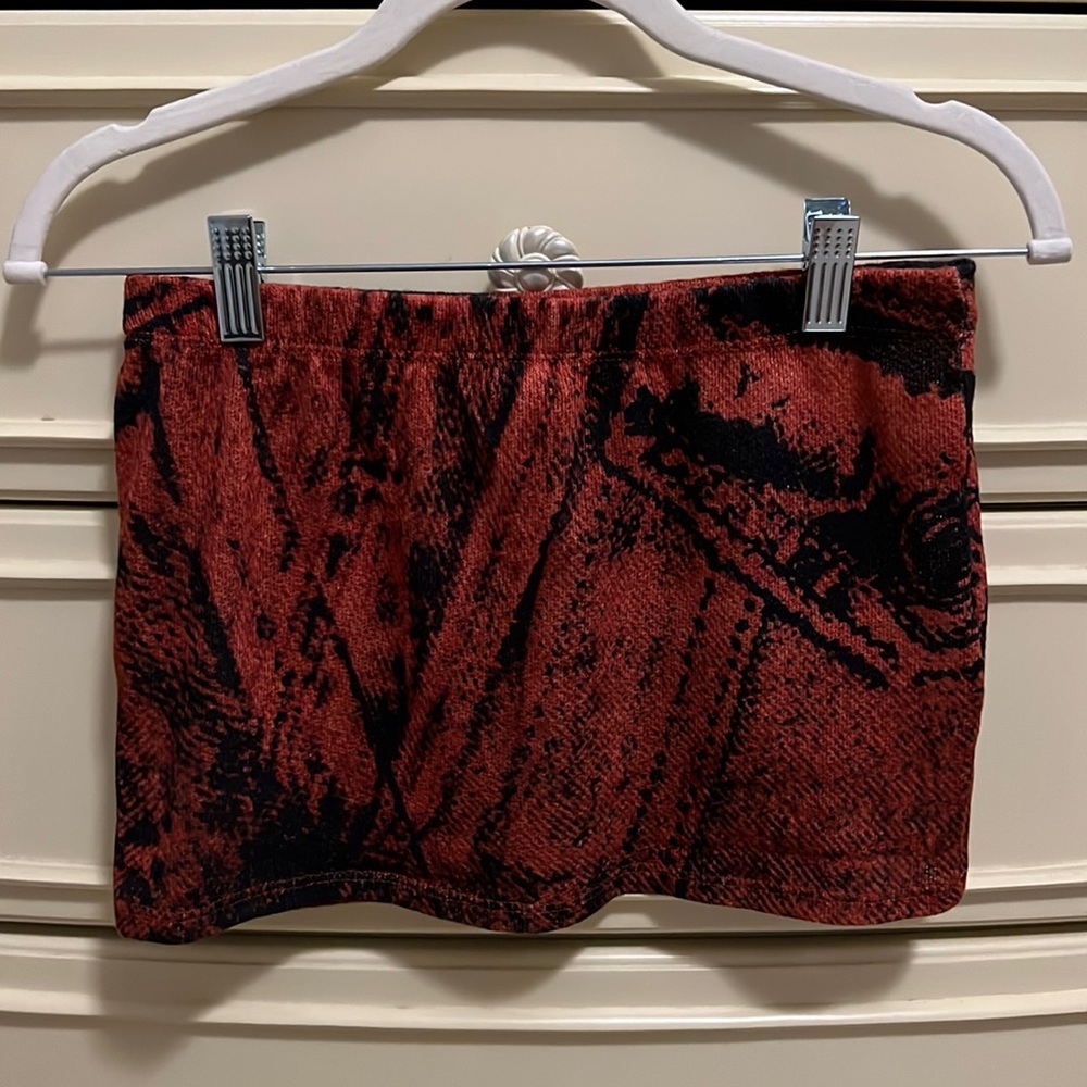 Red Print Micro Mini
Skirt